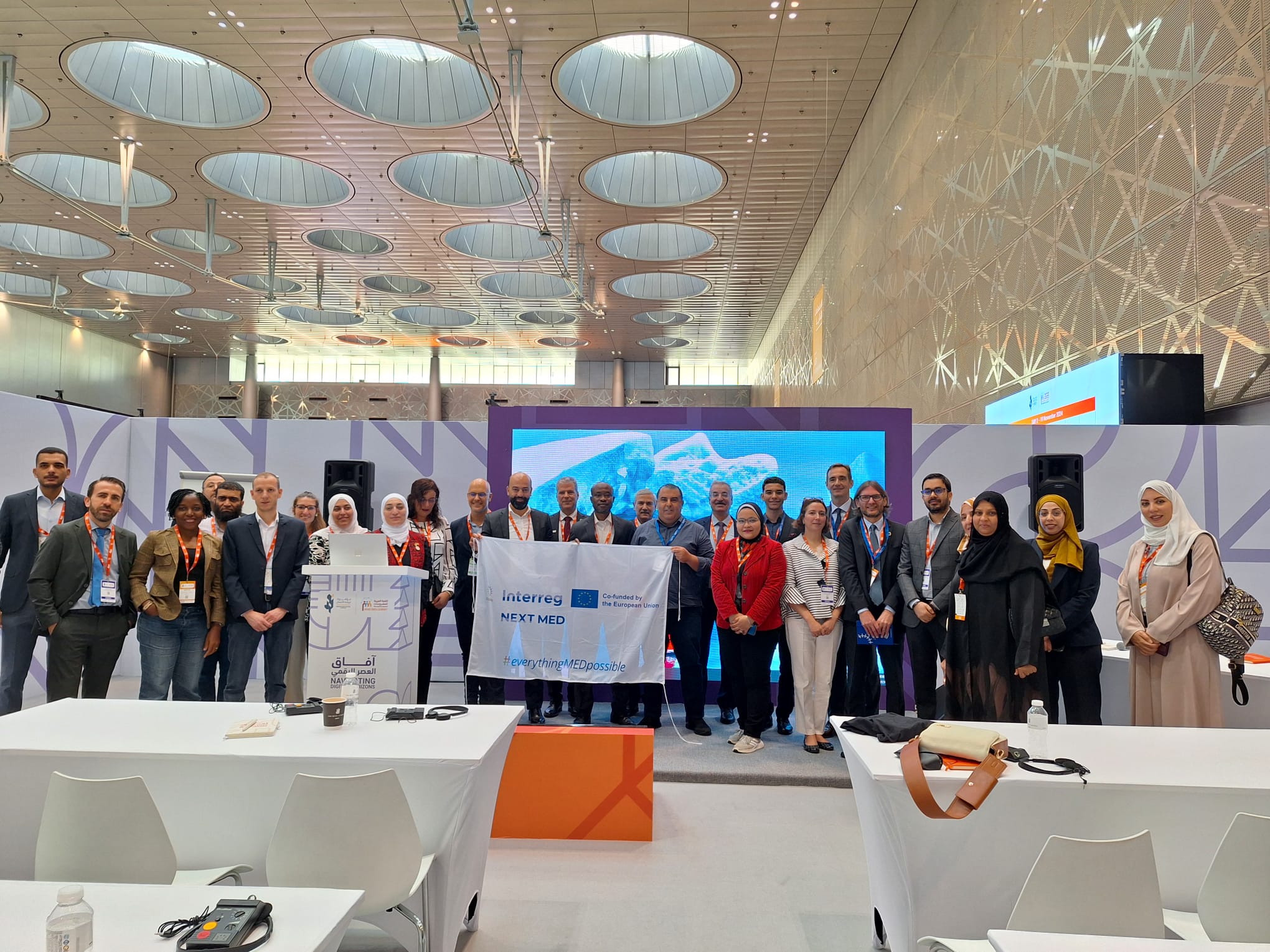 Interreg NEXT MED at the Arab SMEs Summit in Doha, Qatar Interreg NEXT MED at the Arab SMEs Summit in Doha, Qatar
