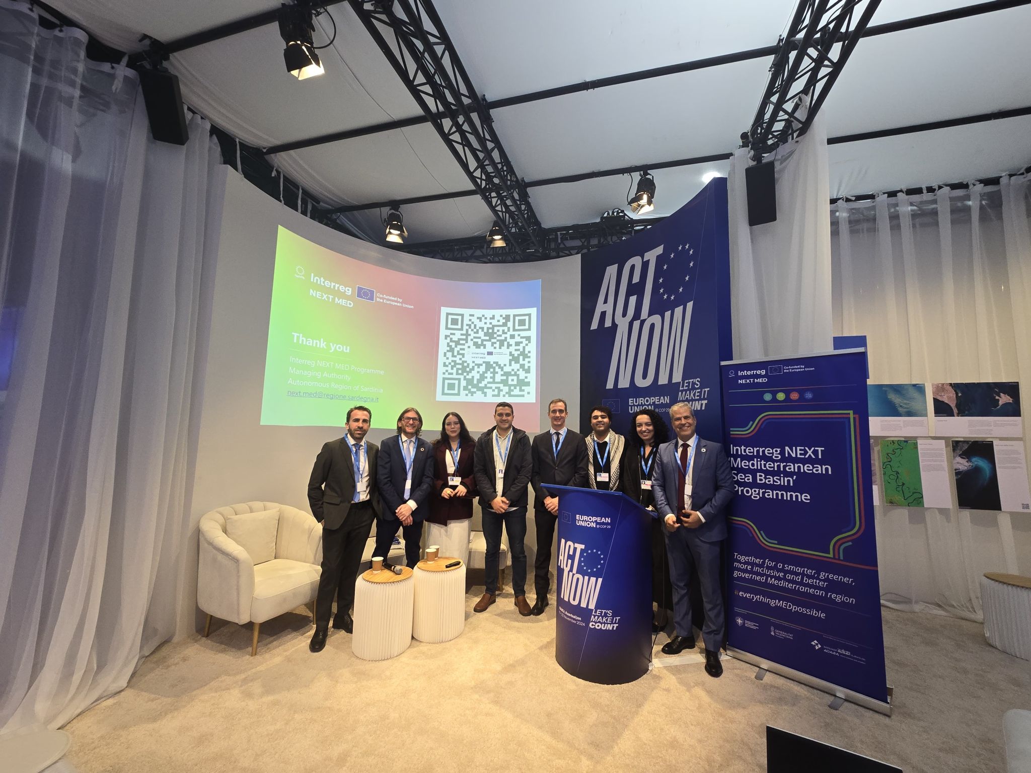 Interreg NEXT MED at the United Nations Climate Change Conference (COP29) held in Baku, Azerbaijan Interreg NEXT MED at the United Nations Climate Change Conference (COP29) held in Baku, Azerbaijan