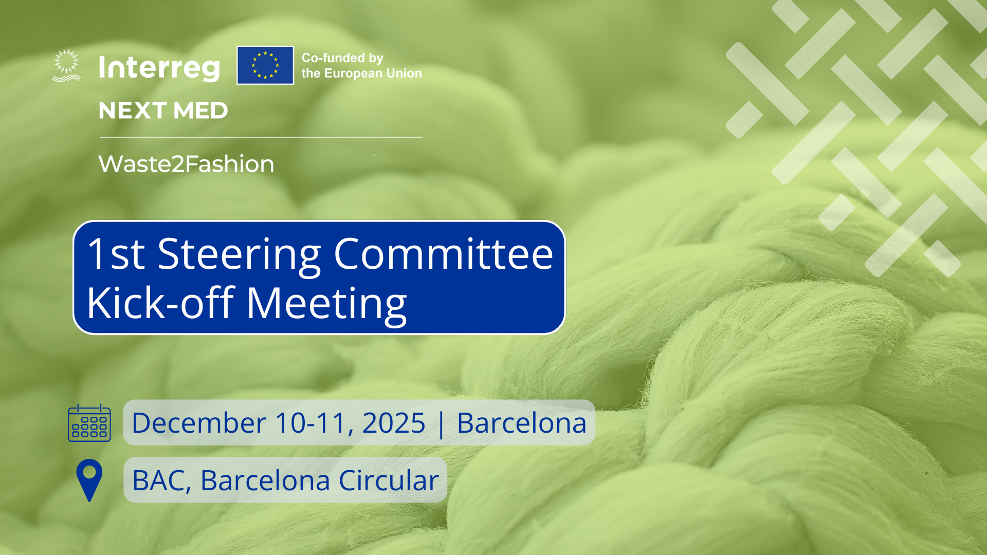 Launching Waste2Fashion: A Mediterranean collaboration for Circular Fashion