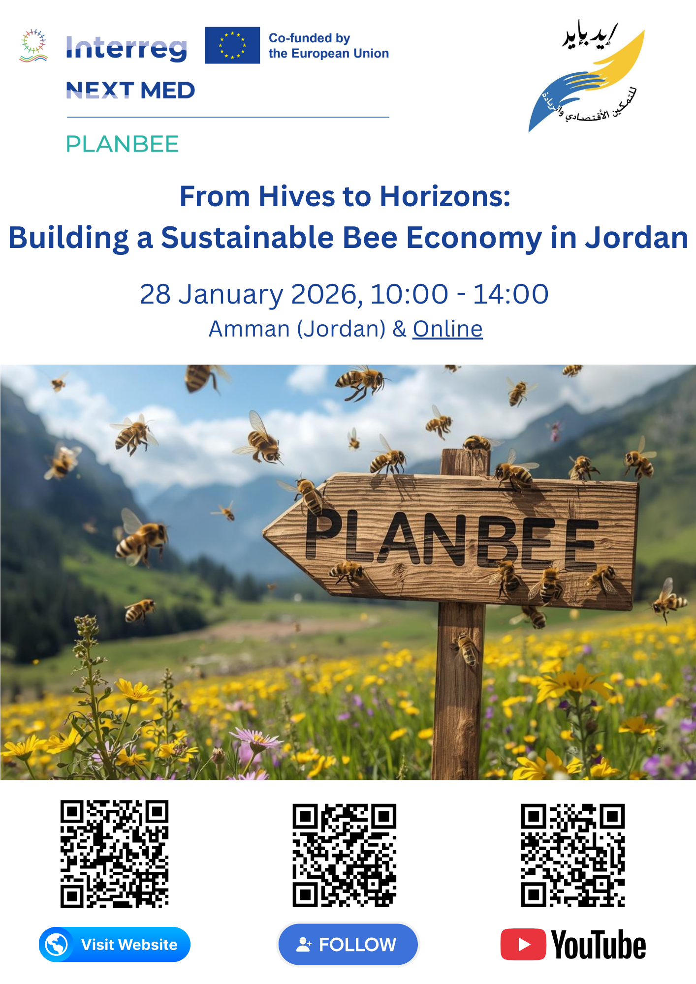 PLANBEE Project Launch Conference in Jordan opens registrations