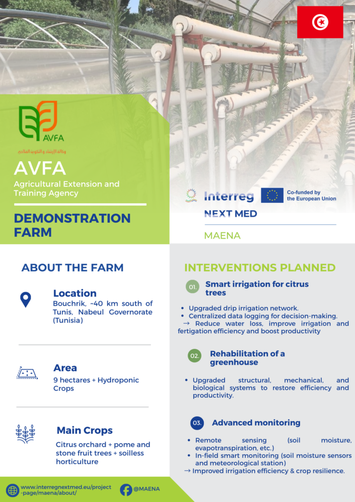 AVFA (Agence de la vulgarisation et de la formation agricoles) demonstration farm insfosheet in English