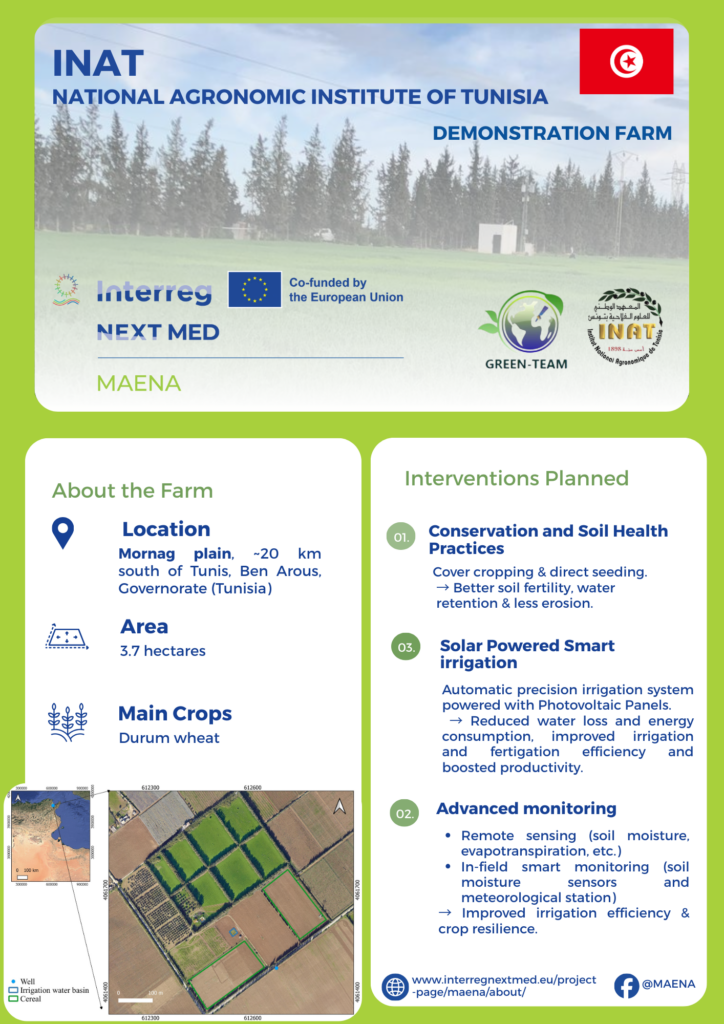 INAT (Institut National Agronomique de Tunisie) demonstration farm infosheet in English