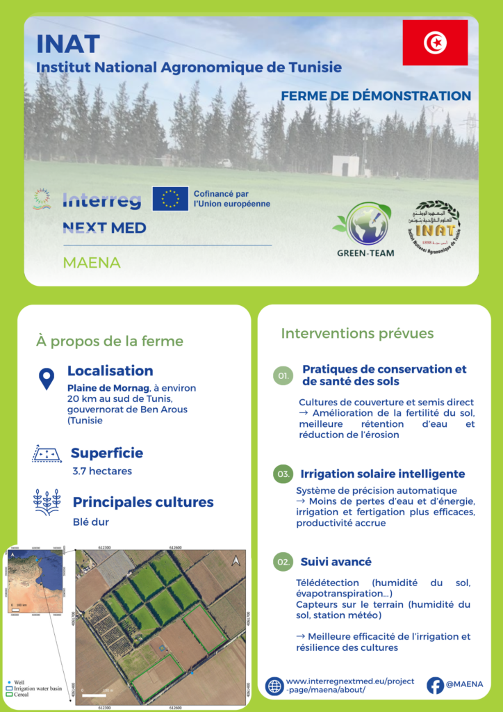 INAT (Institut National Agronomique de Tunisie) demonstration farm infosheet in French