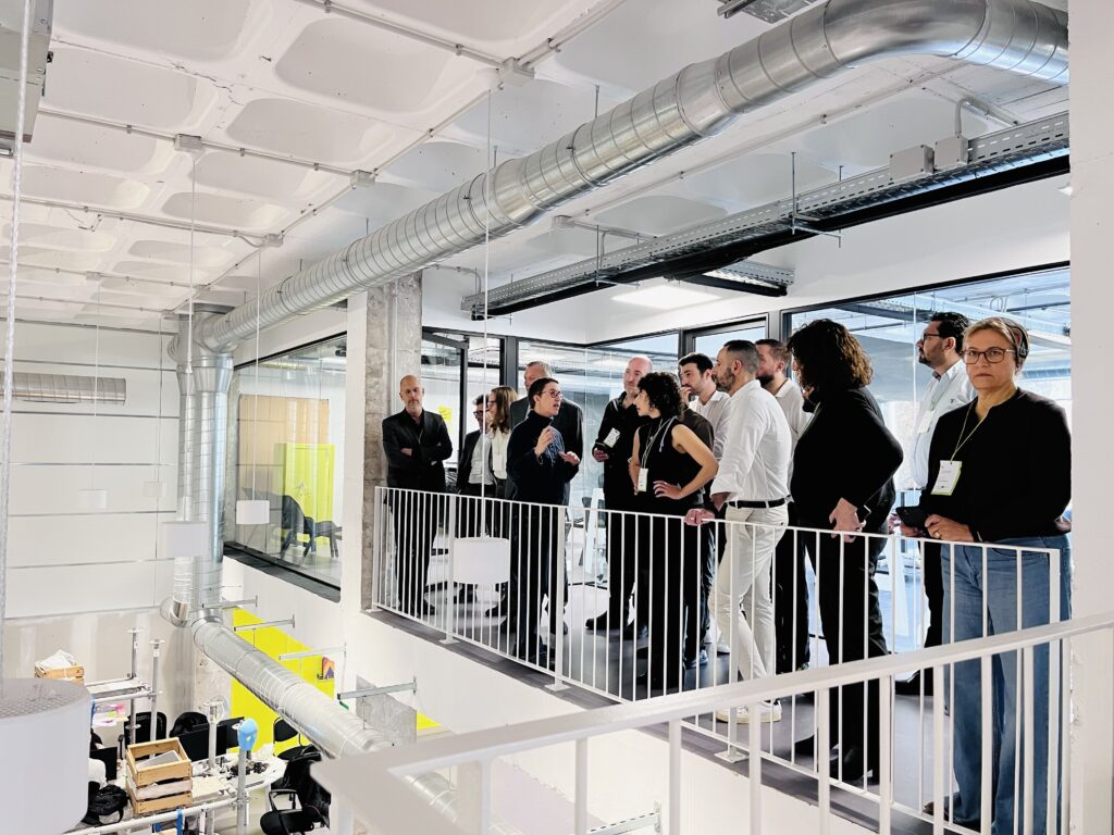 Project partners during a guided tour of the Barcelona Circular Hub (BAC)