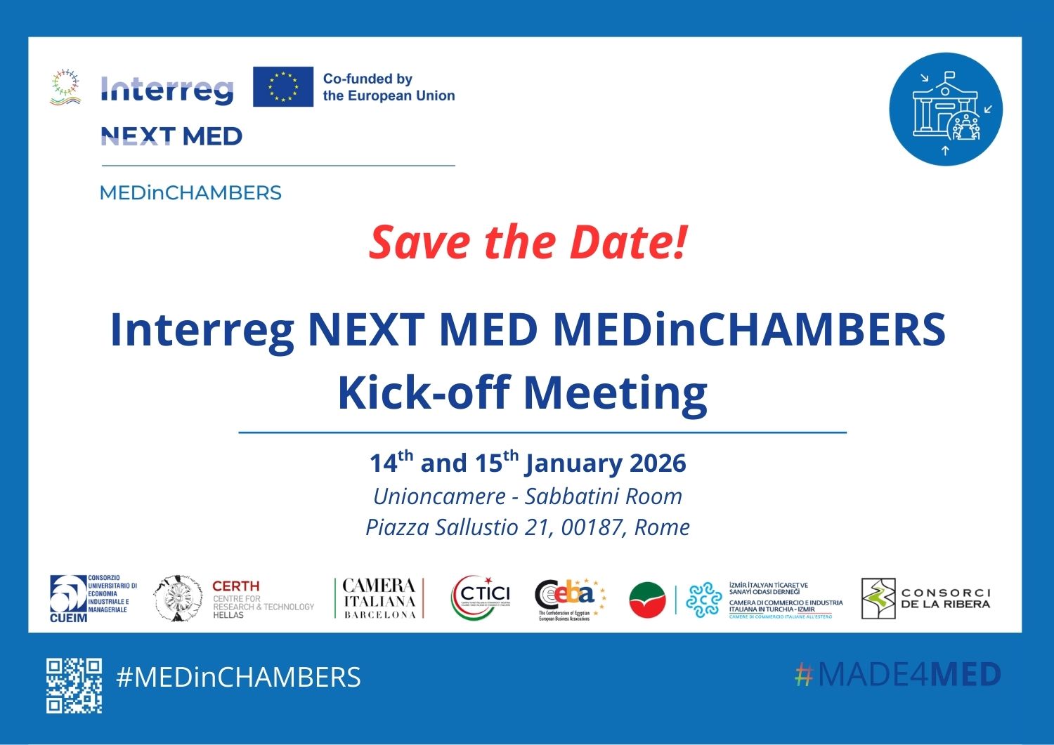 MEDinCHAMBERS Launches in Rome to Strengthen Mediterranean Alliance, Governance, and Sustainability in the Textile Sector