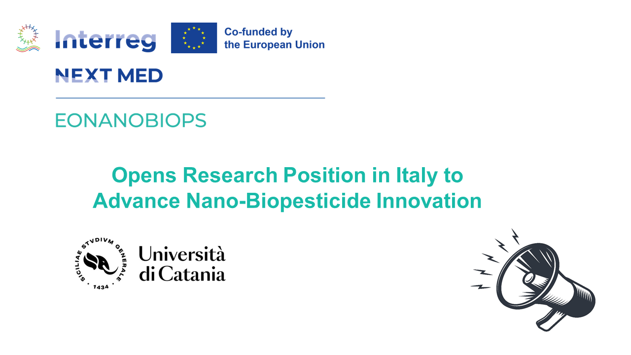 EONANOBIOPS Opens Research Position to Advance Nano-Biopesticide Innovation in Italy EONANOBIOPS Opens Research Position to Advance Nano-Biopesticide Innovation in Italy