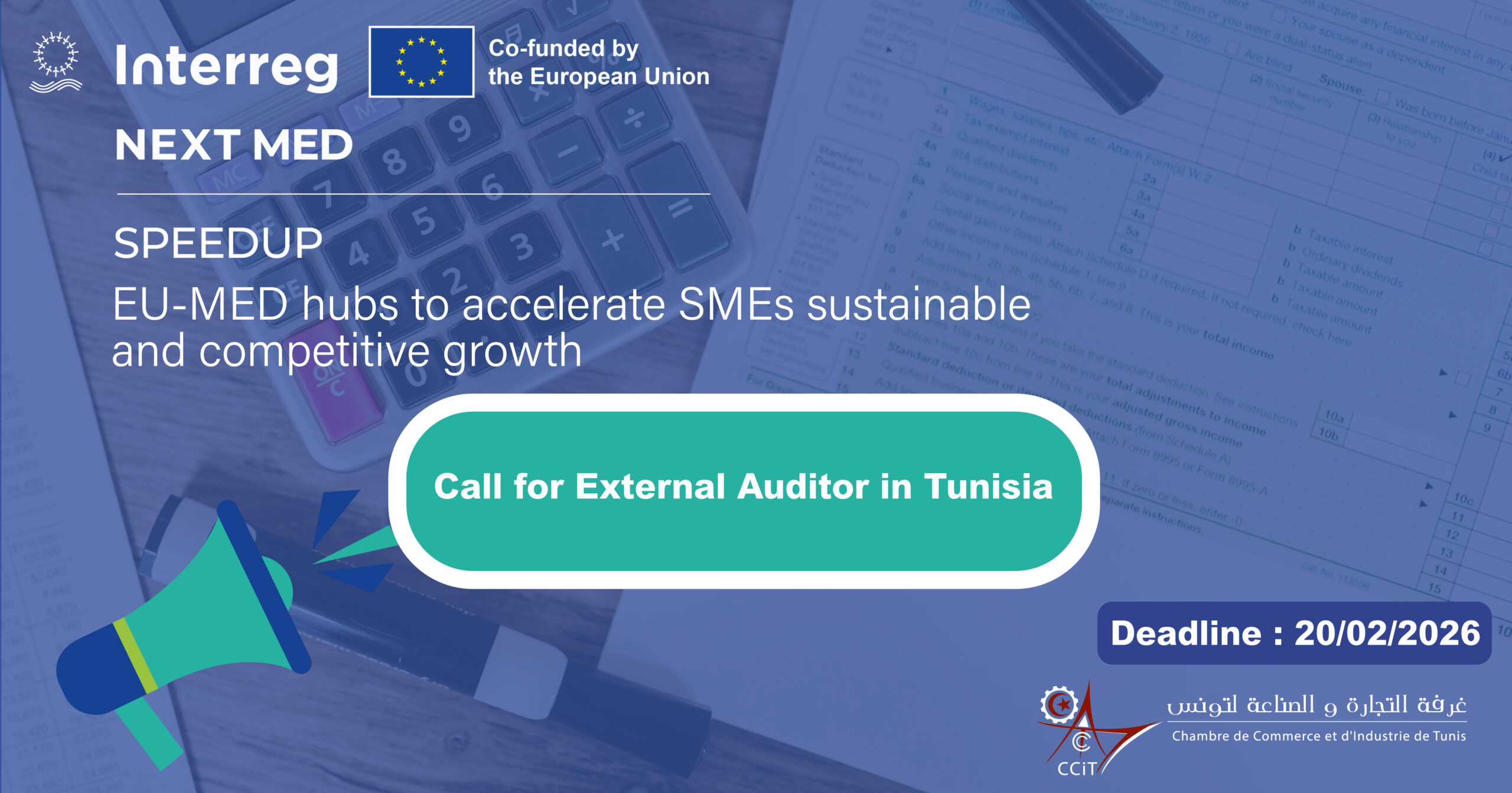 SPEEDUP launches a call for External Auditor in Tunisia