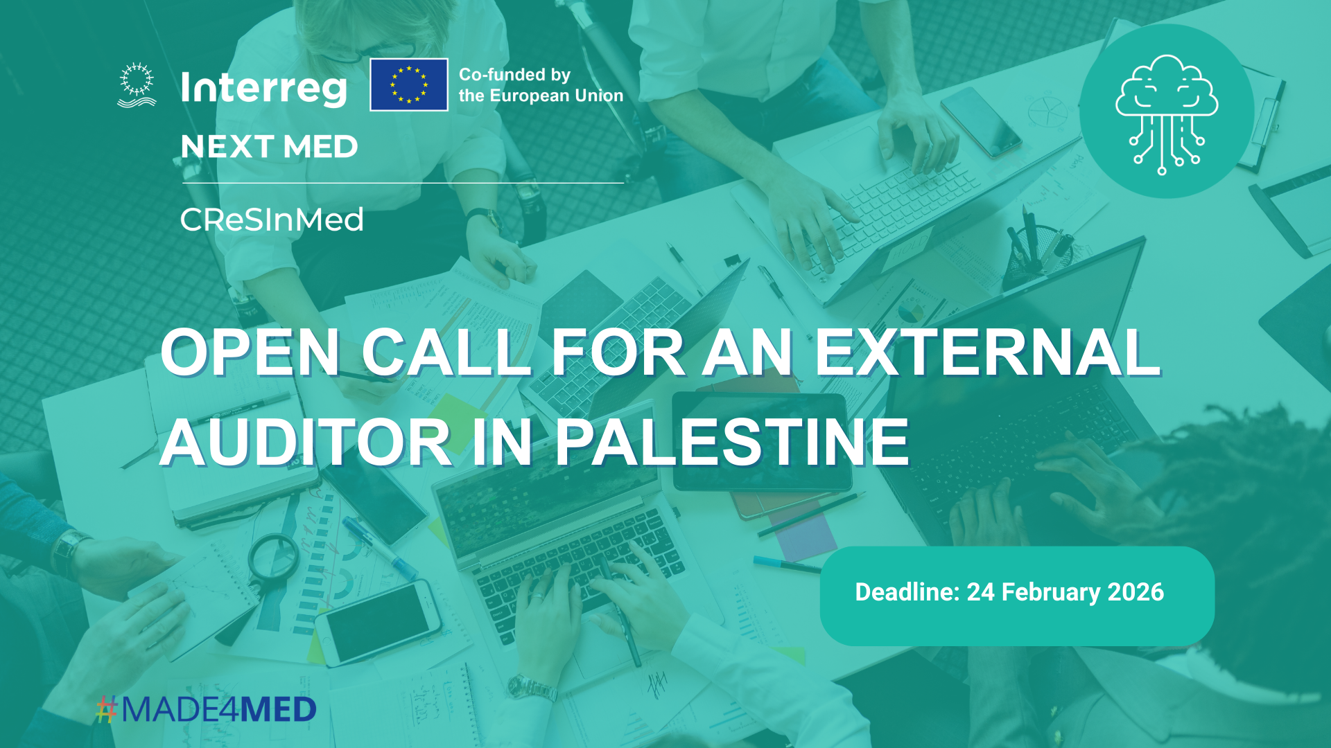 CreSInMed: Open Call for an External Auditor in Palestine