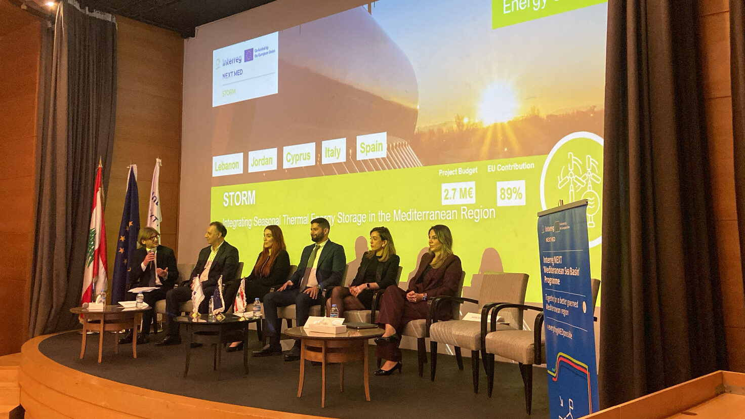 STORM Highlights Seasonal Thermal Energy Storage at Interreg NEXT MED Launch Event in Lebanon STORM Highlights Seasonal Thermal Energy Storage at Interreg NEXT MED Launch Event in Lebanon