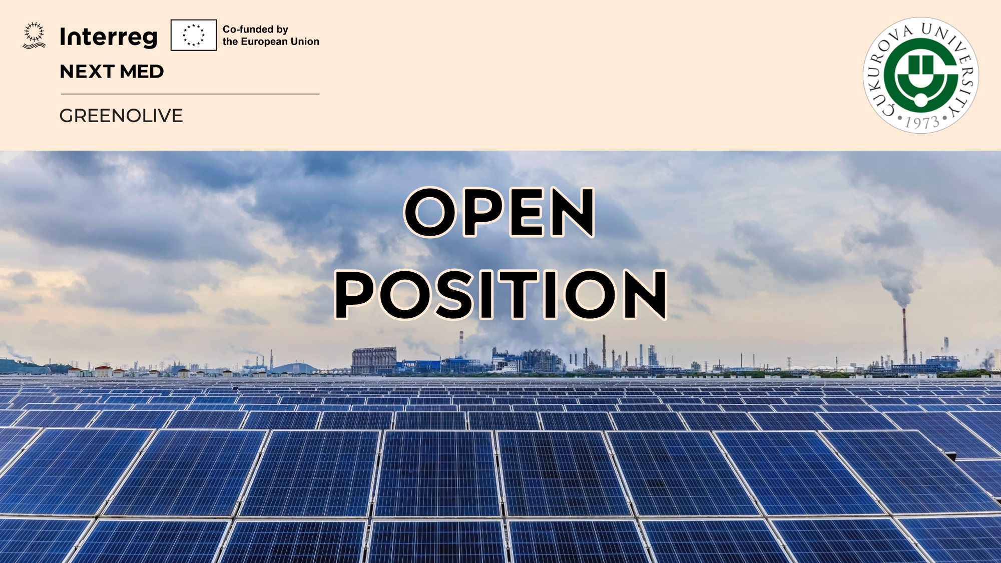 Çukurova University seeks researcher for GREENOLIVE project in Türkiye