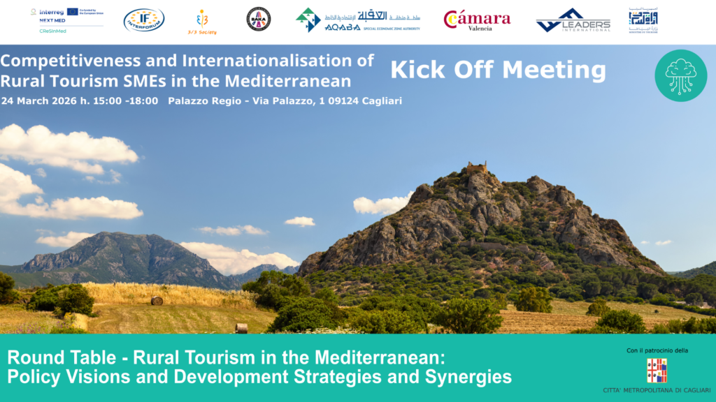 CReSInMed project launches in Cagliari with a high-level round table on rural tourism in the Mediterranean