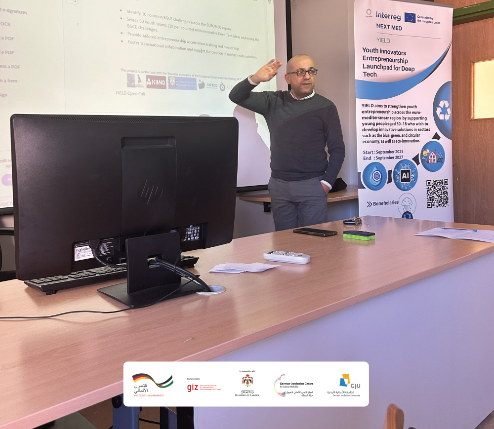 The Jordan University of Science and Technology presents YIELD project to students in Amman