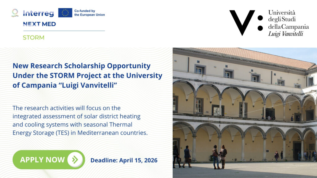 New Research Scholarship Opportunity Under the STORM Project at the University of Campania “Luigi Vanvitelli”